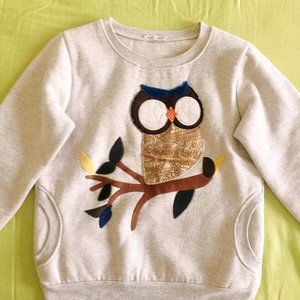 Owl Fleece/Hoodie, Color: Gray XS